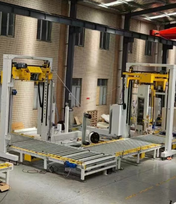 液晶面板托盤(pán)捆扎包裝線(xiàn)